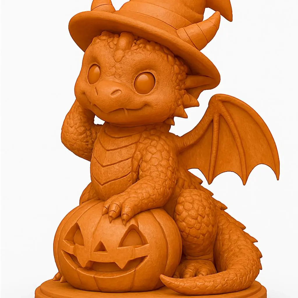 cute halloween dragon