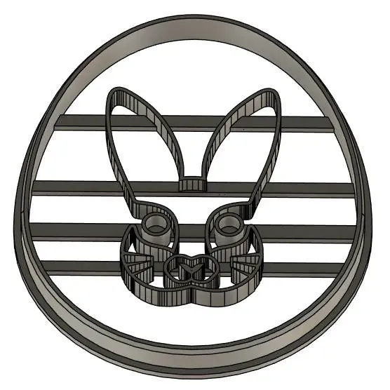 Easter egg cookie cutter