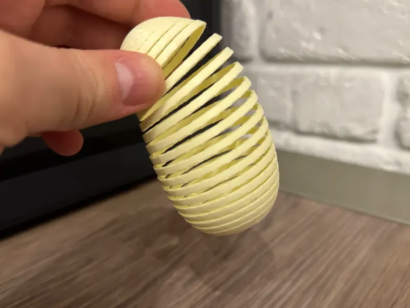 Veerkrachtig Ei – PLA Stressverlichting & Fidget Speelgoed