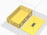 Caja con orificios para interruptores.-0