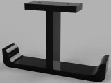 Under Desk Headphone Holder T-shaped – Gaming Desk Mount-0