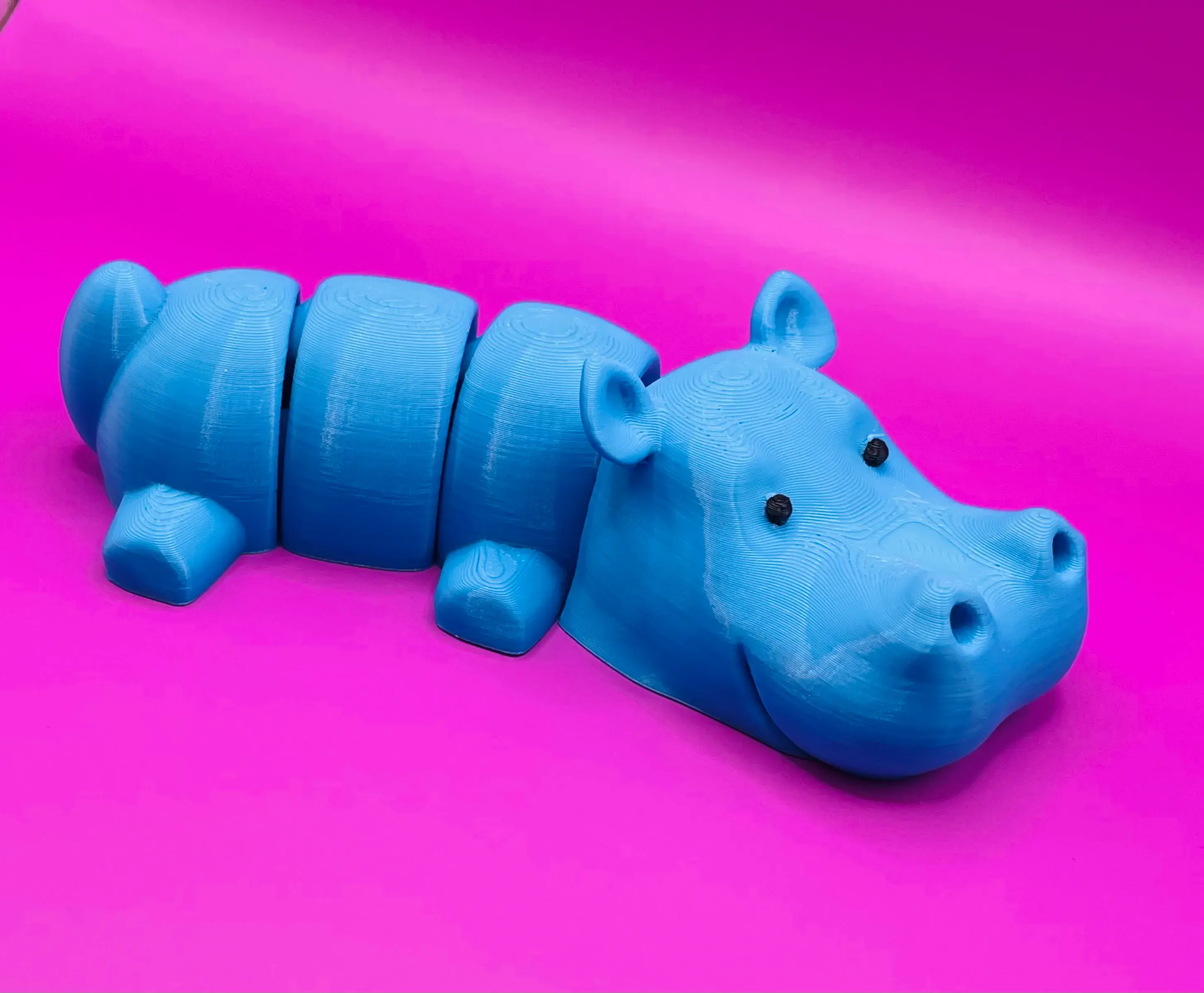 3D Printer Files | 3MF File | Hippo Flexi Print without supports ...