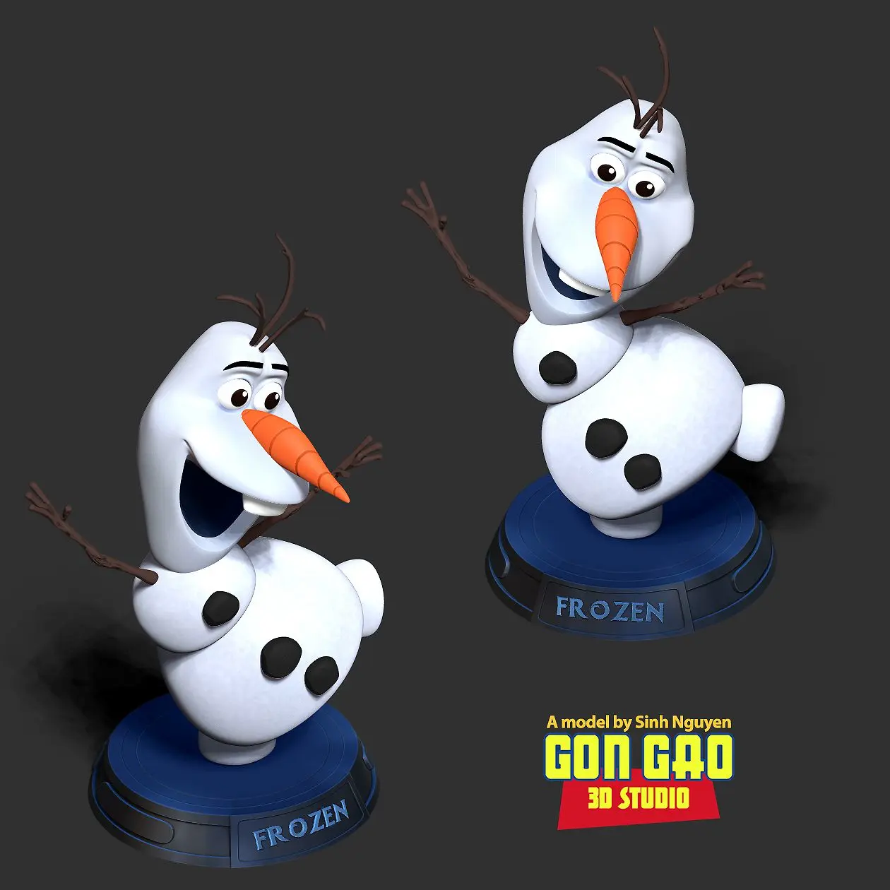 Olaf ist glücklich