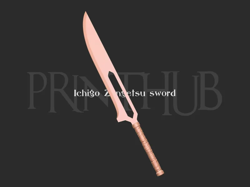 Bleach Ichigo Kurosaki's Zangetsu-zwaard cosplay