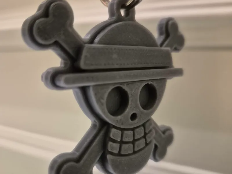 Luffy Embossed keychain