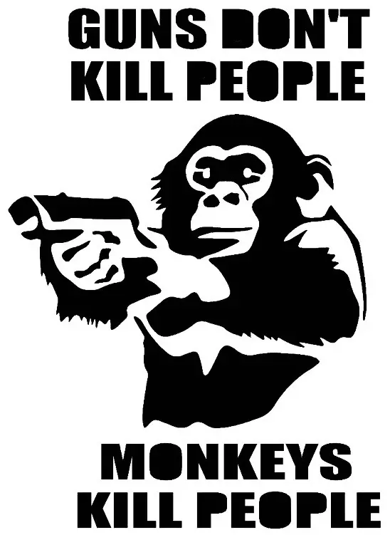 Guns Don't Kill People stencil