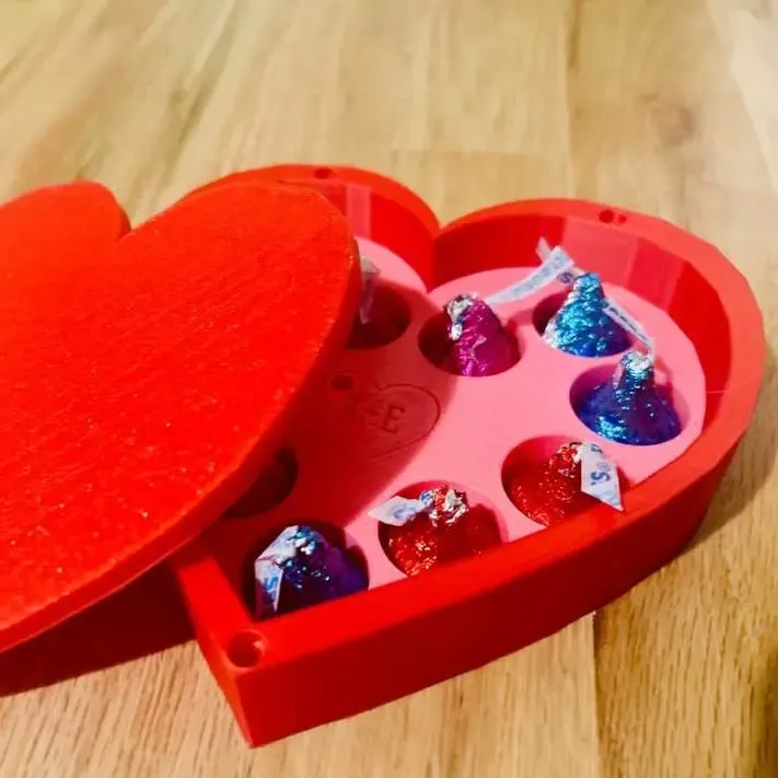 valentine chocolate box