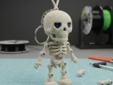 Knitted Skeleton Keyring-1
