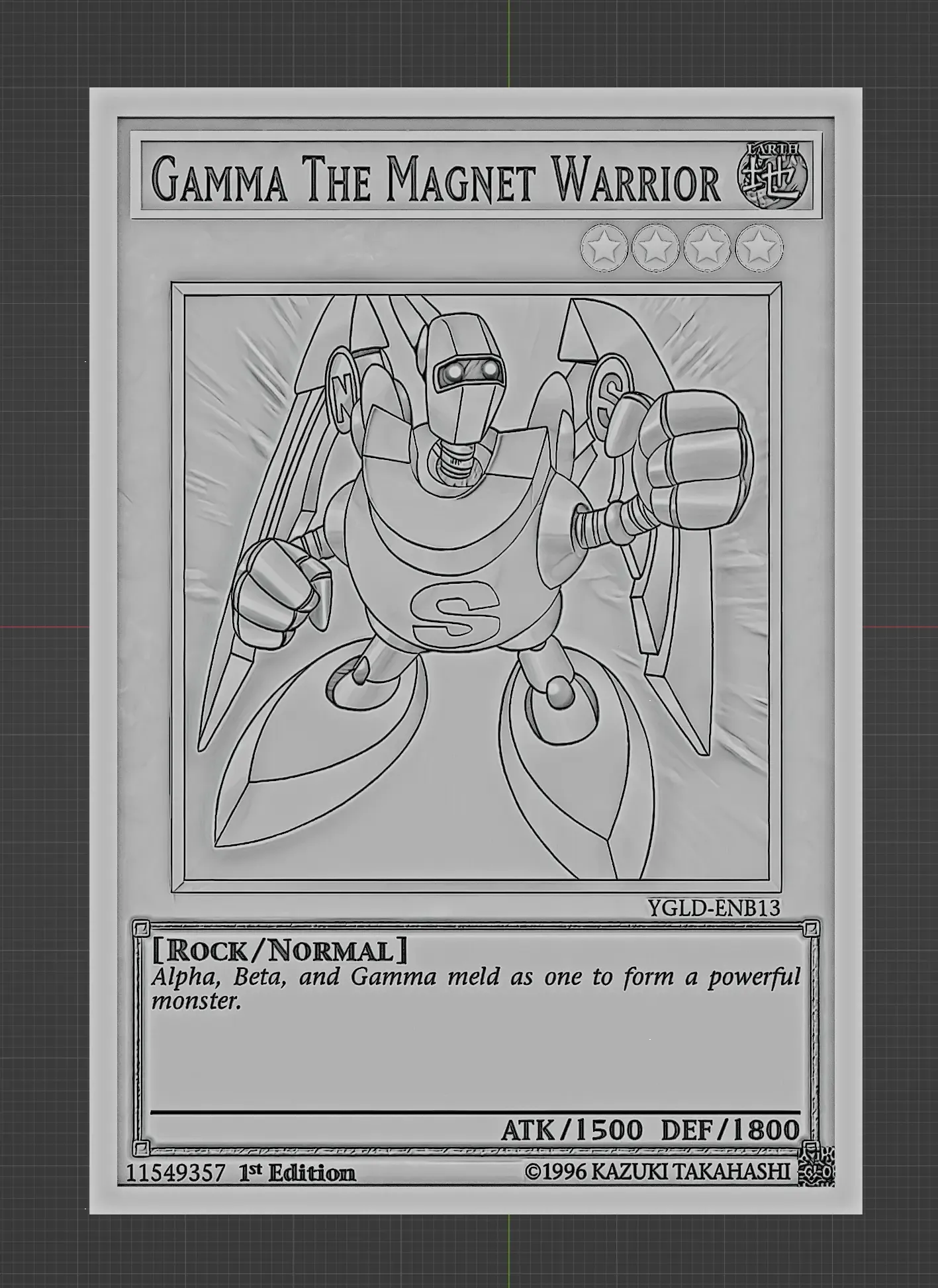 gamma the magnet warrior - yugioh