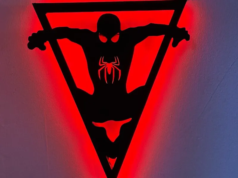 Spiderman Wall Art / Lamp