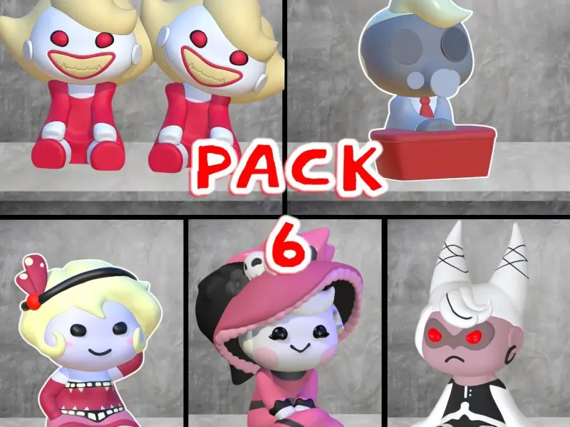 HAZBIN HOTEL CHIBI'S PACK 6