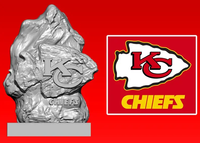 NFL - KANSAS CITY CHIEFS FUTBOL HEYKELİ DEKORU - 3D BASKI