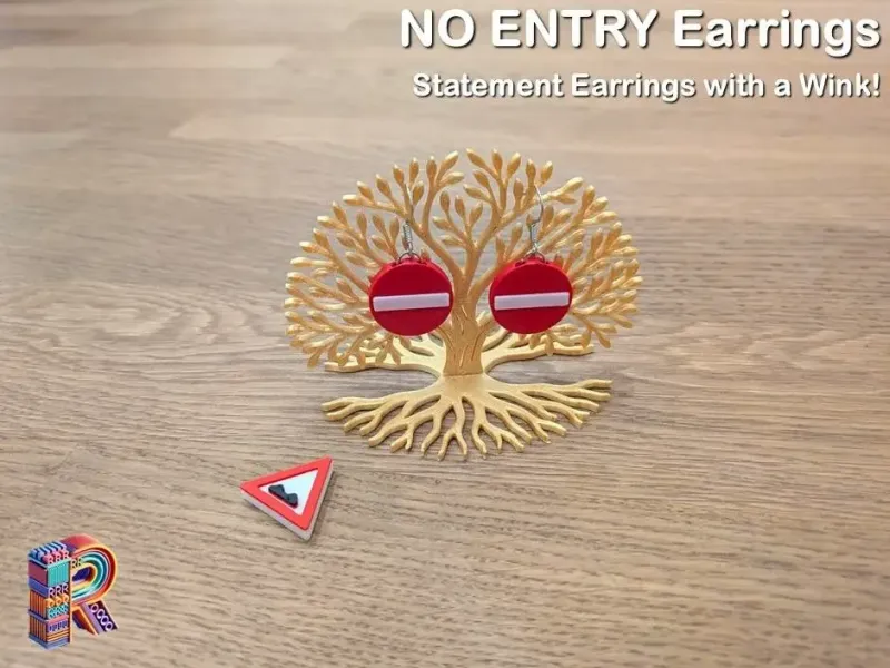 🚫 "No Entry – Unless Invited" Earrings 😘