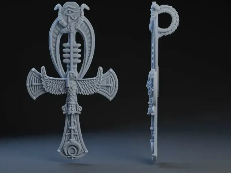 ✝️ Ankh Pendant – 3D Printable Egyptian Symbol of Life