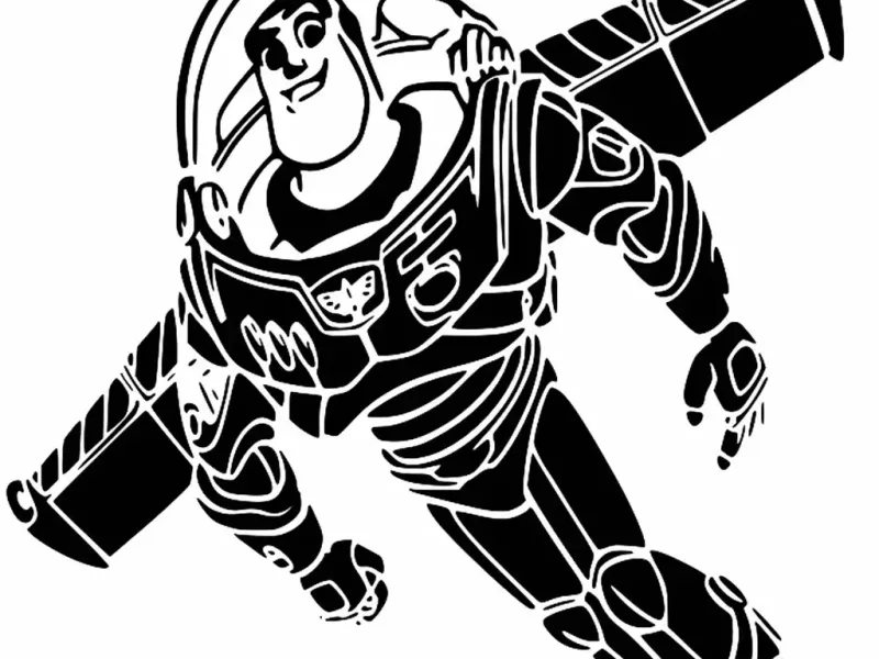 Buzz Lightyear stencil