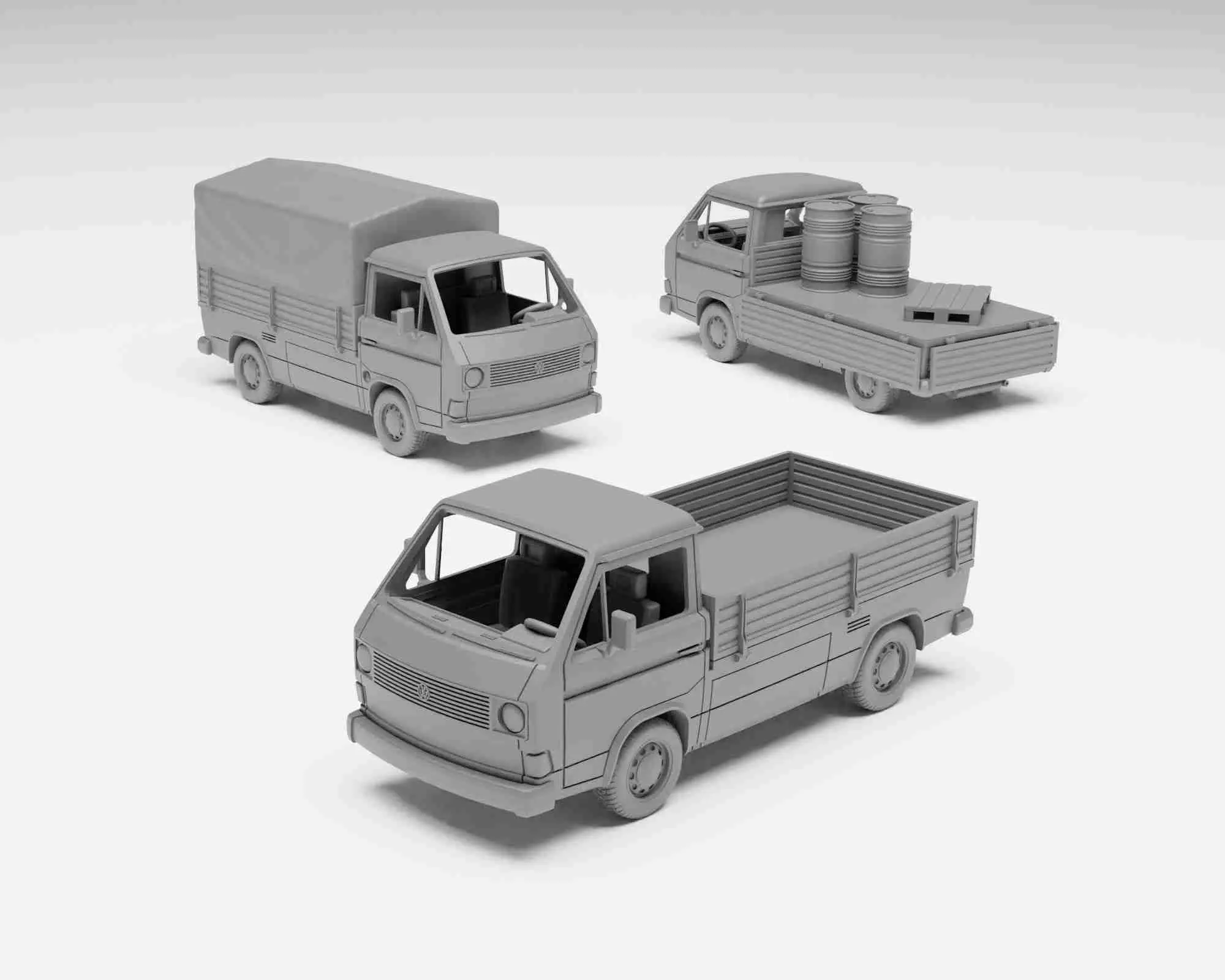 VW T3 Doka - Échelle H0 de la maquette