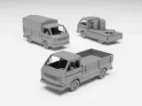 VW T3 Doka - H0 scale van model kit-0