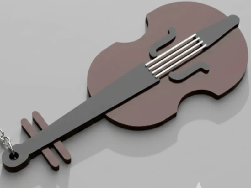Violin keychain