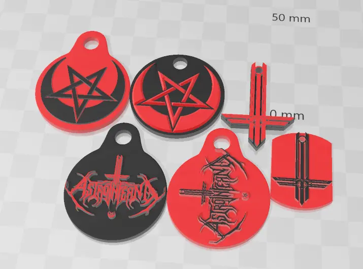 Astro Inferno RPG Keychains