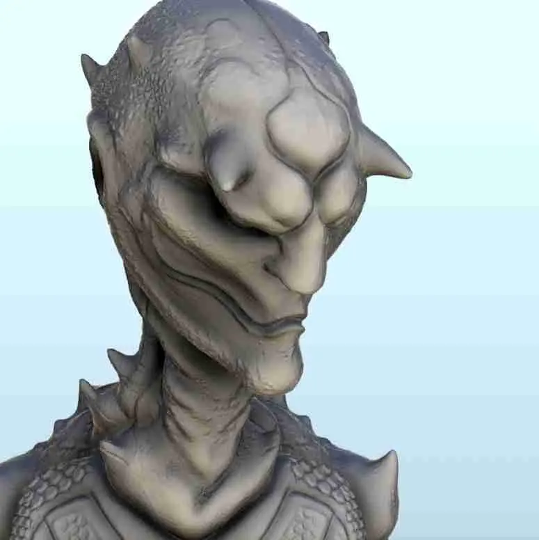 Alien con manos y pies grandes 2 - miniaturas ciencia ficción