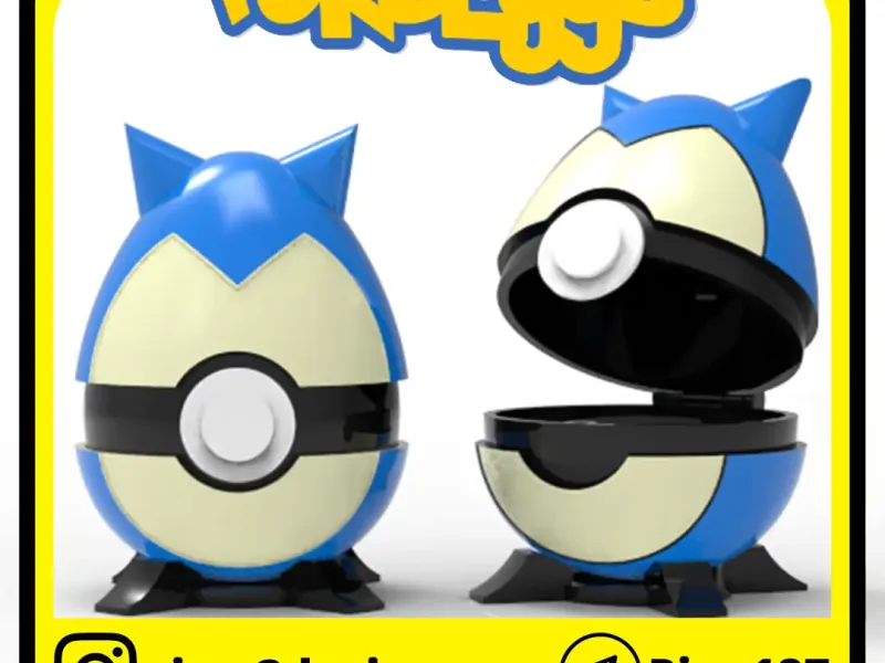 POKEBALLS SNORLAX EASTER EGG WITH HINGE