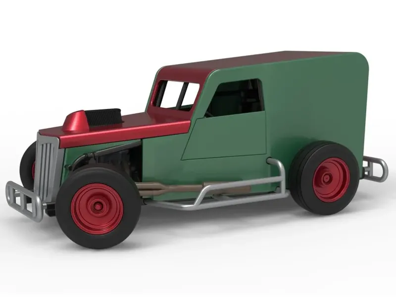 Dwarf car while turning Scale 1:25