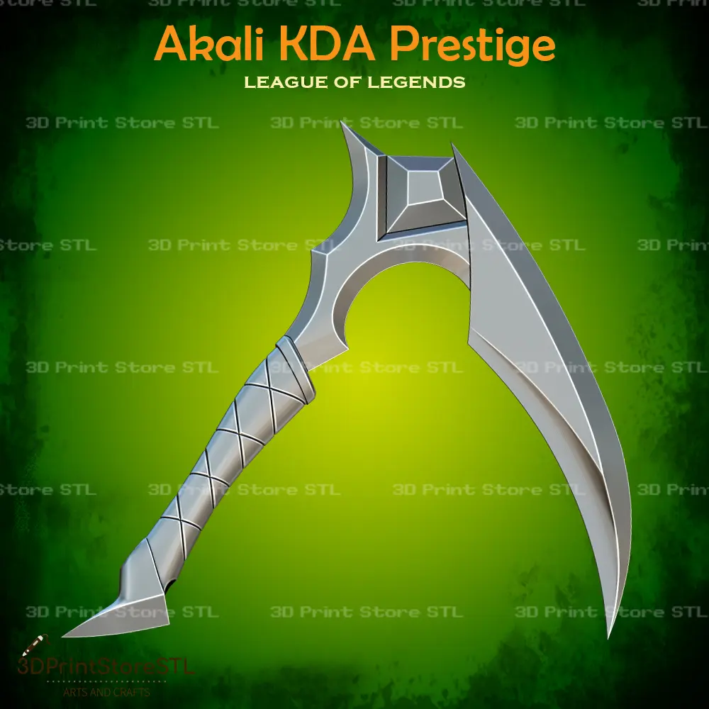 Akali KDA Prestij Cosplay League of Legends - STL Dosyası