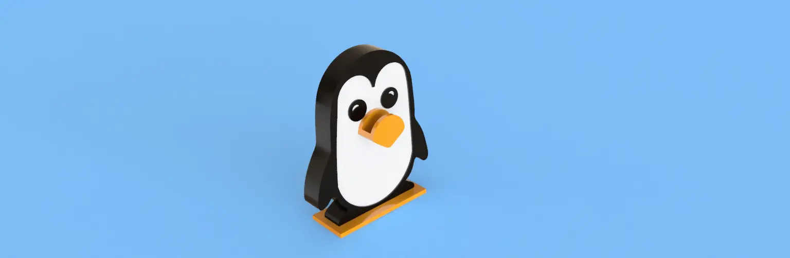 Pinguïn/oogglas houder