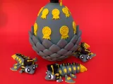 Flexi Graduation Dragon And Egg, Articulated Winged Dragon-7
