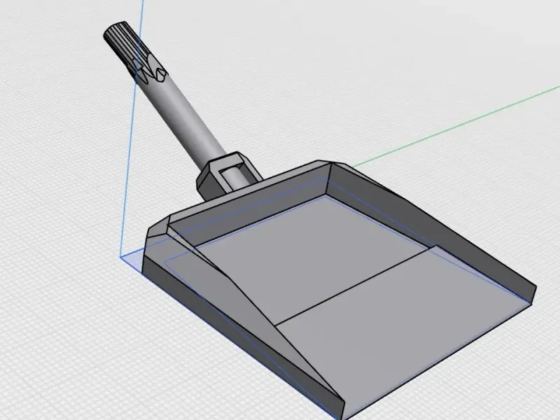 Little step on dustpan