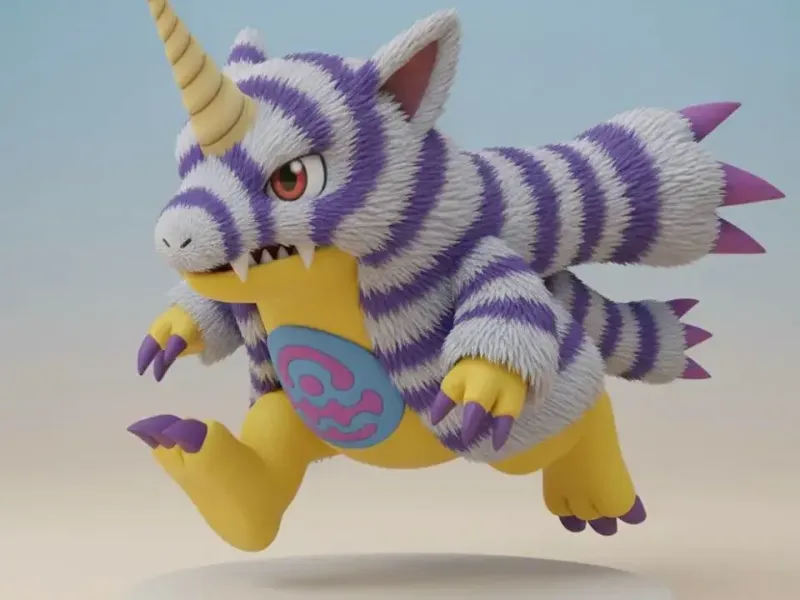Gabumon Digimon Creature Model