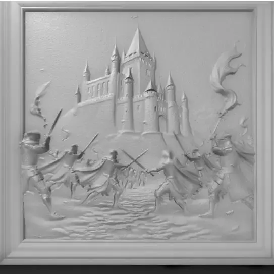 Epic medieval castle battle,