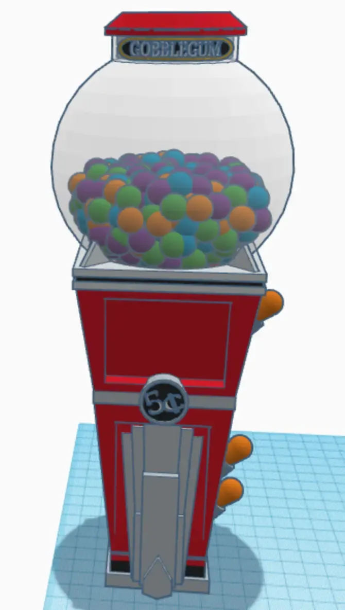 gum ball machine (not for real gum) only clear for resin