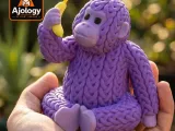 Knitted Cute Gorilla – STL & 3MF Files for 3D Printing-1