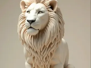 Leão sentado