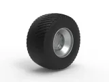 Rear wheel from Pulling tractor 3 Scale 1:25-5