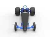 Dragster with twin Turbo drag axle Scale 1:25-4