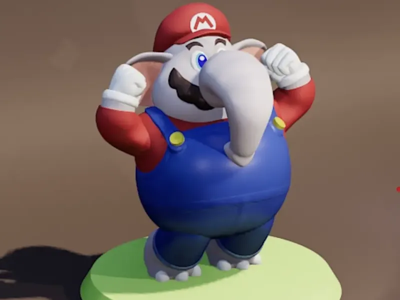 MARIO ELEFANTE - MARIO ELEPHANT -POSE 2
