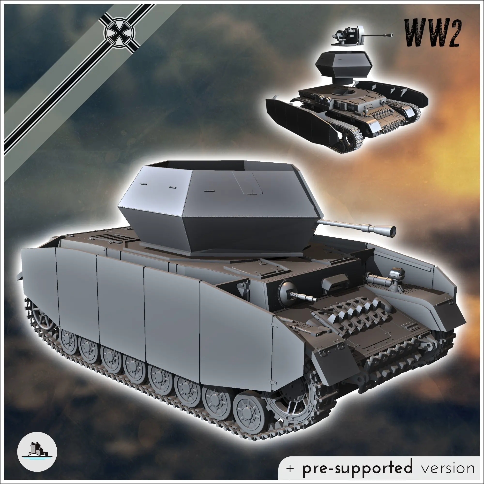 Deutsche WW2 Fahrzeuge Pack Nr. 2 (Panzer IV und Varianten) - ww