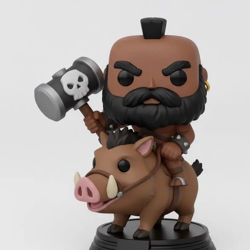 Hog Rider Merch 3D Printer Files | 3MF File | Hog Rider Funko | Creality Cloud