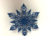 Blue snowflake-2