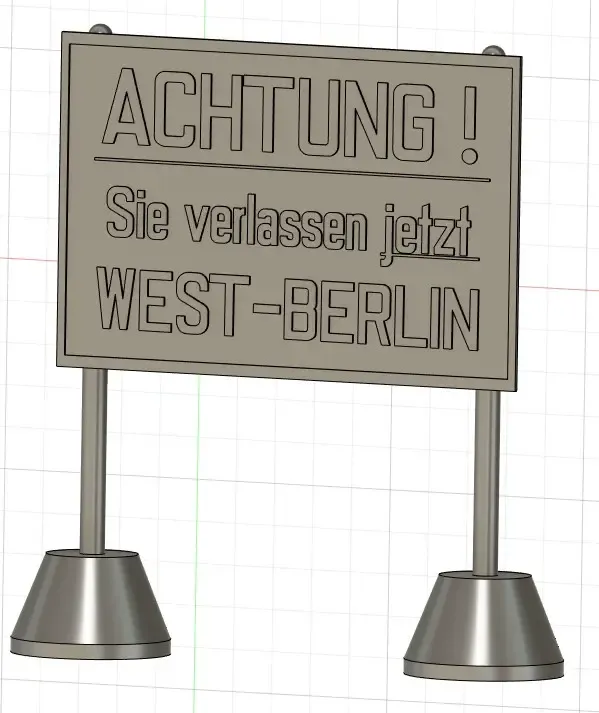 DDR sign / Germany / Berlin for model building