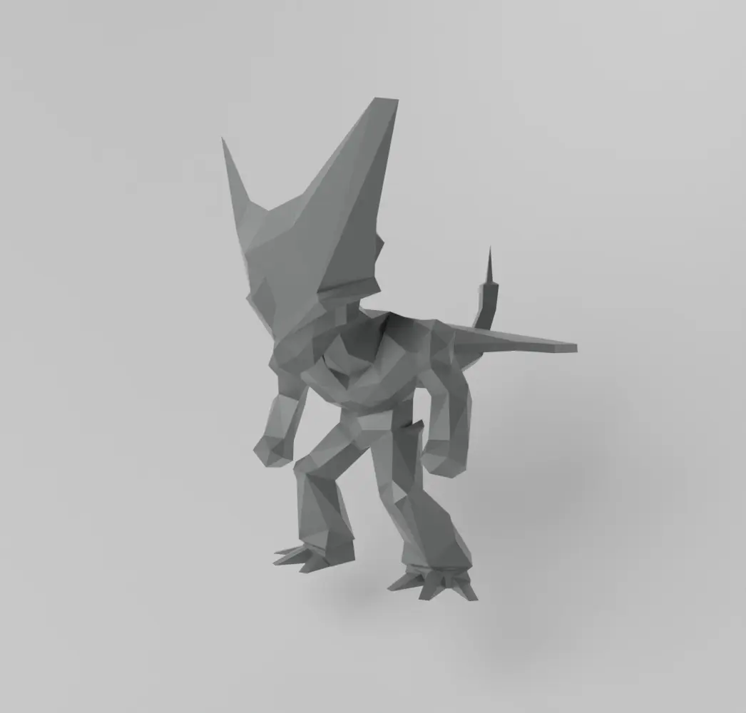 Mini Cell Dragon Ball  Lowpoly Low Poly
