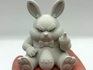 Middle Finger Easter Bunny