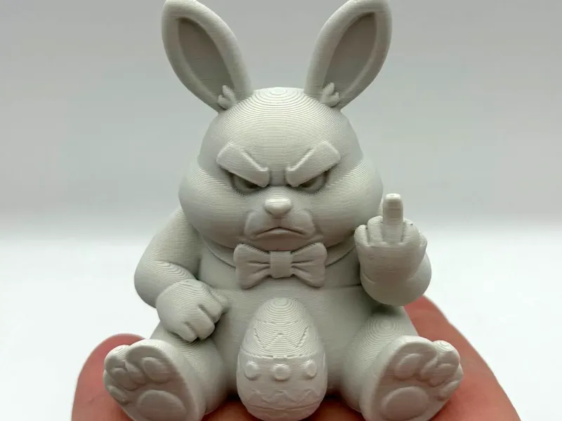 Middle Finger Easter Bunny