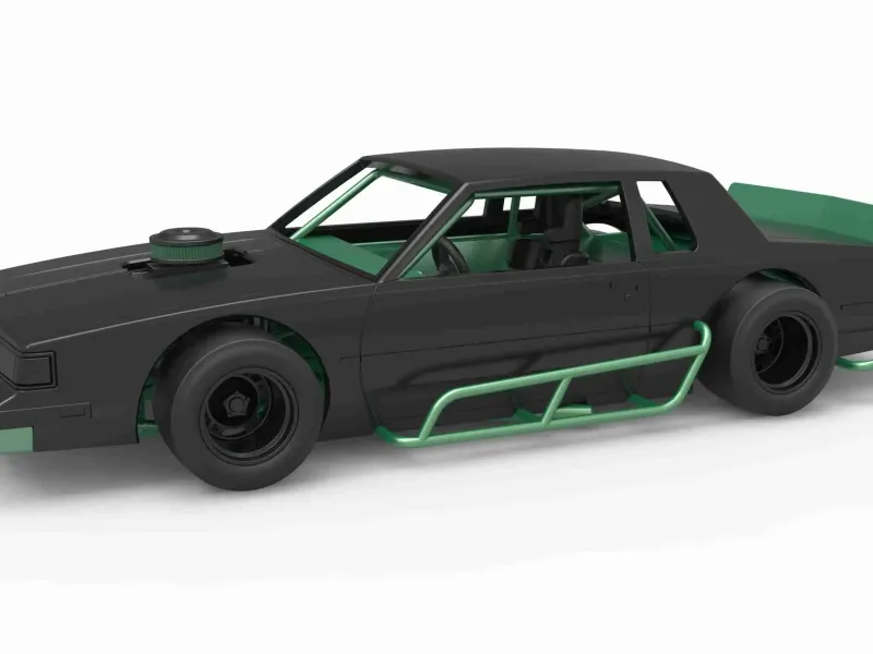 Diecast vintage Asphalt Modified stock car Scale 1:25