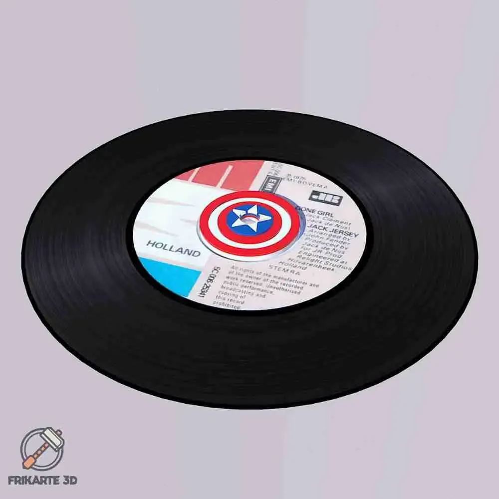 Captain America 45 Record Adapter