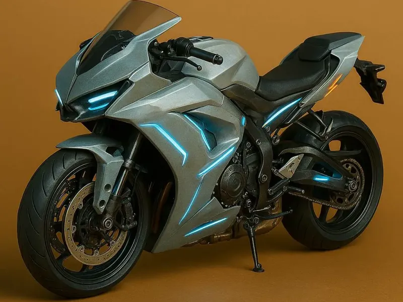 futuristic motorbike