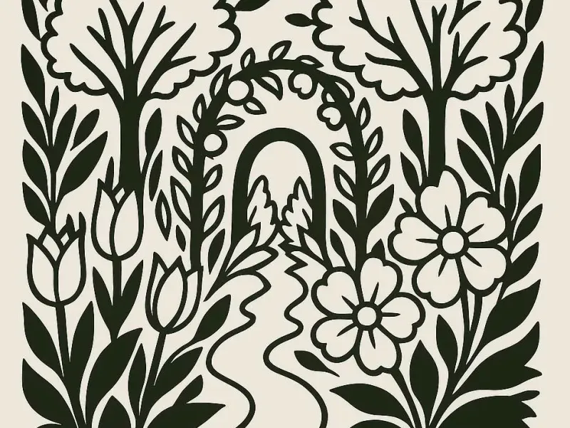 Garden wall art