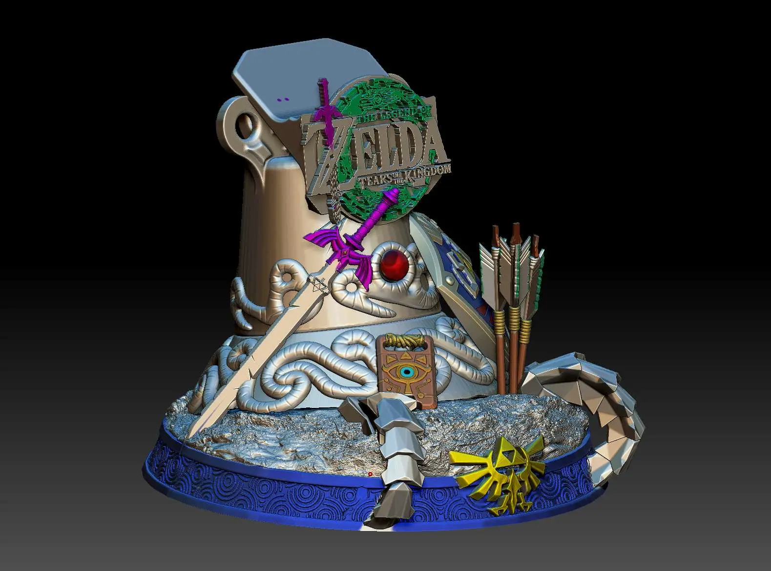 zelda TotK nintendo switch pro soporte de mando